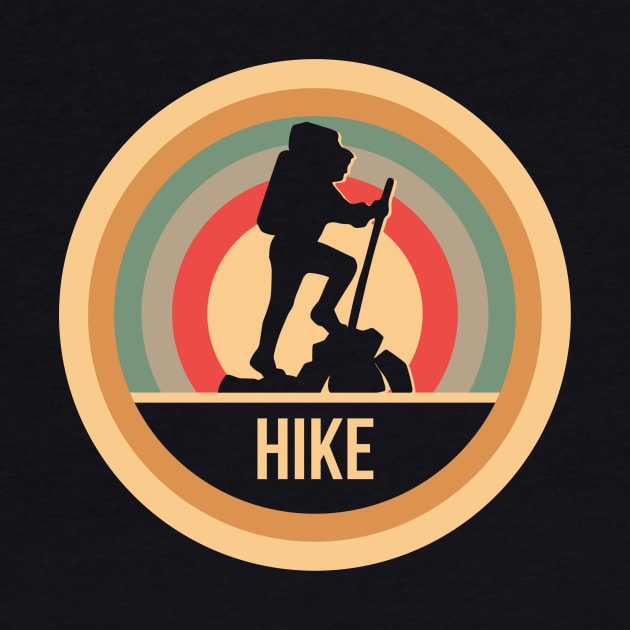 Retro Vintage Hike Gift For Hikers by OceanRadar